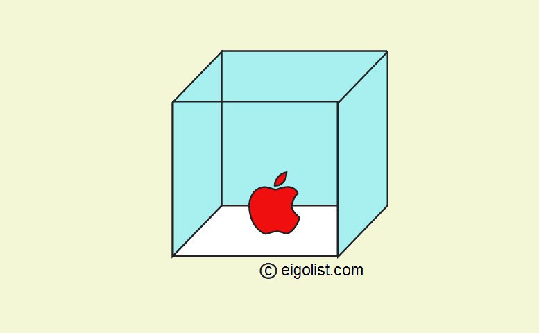 apple in a box